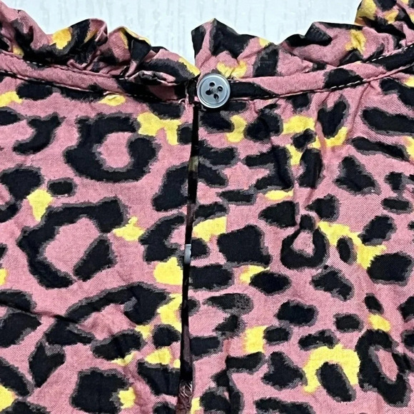Loft Leopard Print Ruffle Shirt - Picture 4 of 9